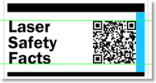 Position of QR code on big LSF label - dense code 300w